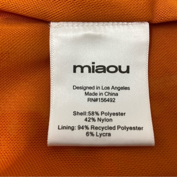 Miaou Campbell Corset Top in Tangerine. Orange Lace with zipper size Small EUC - Picture 11 of 16